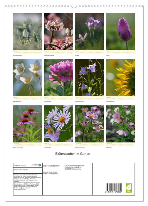 Blütenzauber im Garten (CALVENDO Premium Wandkalender 2024)