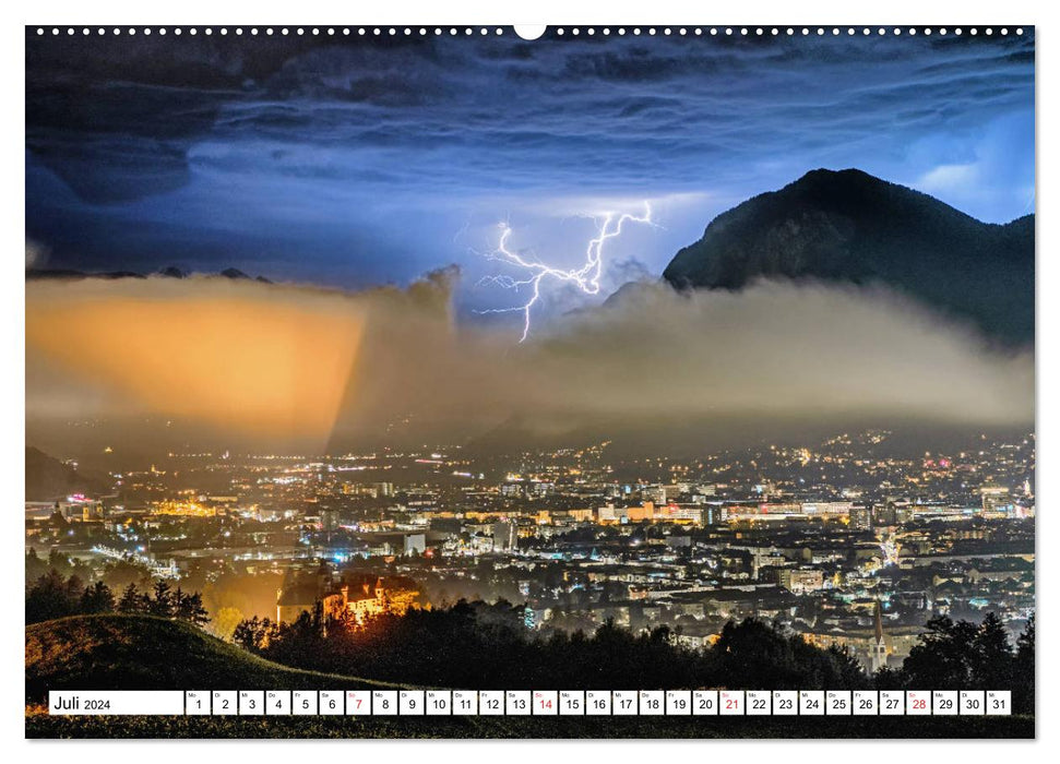 Gewitter in den Alpen (CALVENDO Premium Wandkalender 2024)
