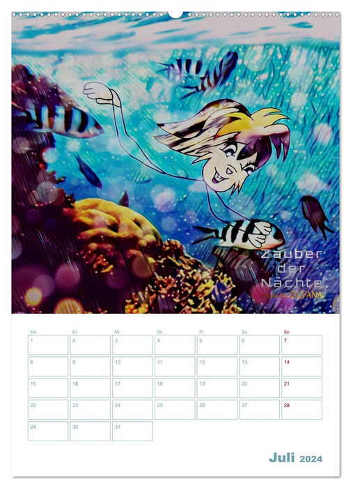 Zauber der Nächte: Kalender (CALVENDO Premium Wandkalender 2024)