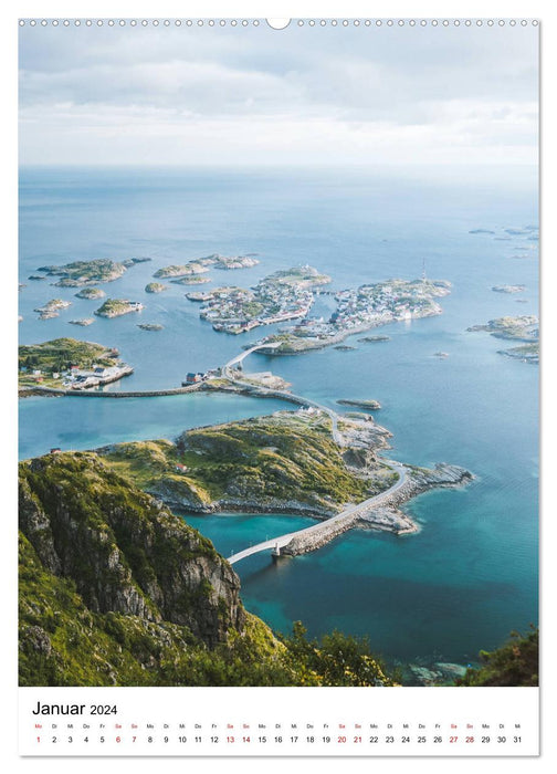 Norwegen - Eine Reise durch das skandinavische Land. (CALVENDO Premium Wandkalender 2024)