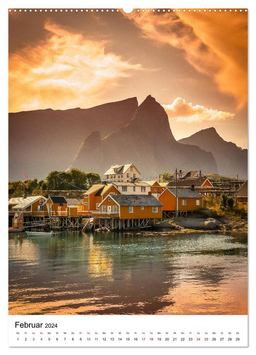 Norwegen - Eine Reise durch das skandinavische Land. (CALVENDO Premium Wandkalender 2024)