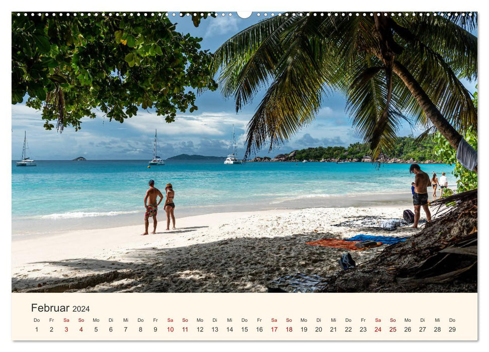 Sehnsucht Seychellen (CALVENDO Wandkalender 2024)