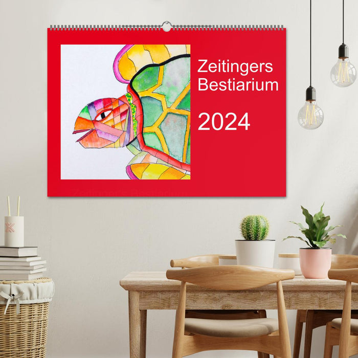 Zeitingers Bestiarium (CALVENDO Wandkalender 2024)