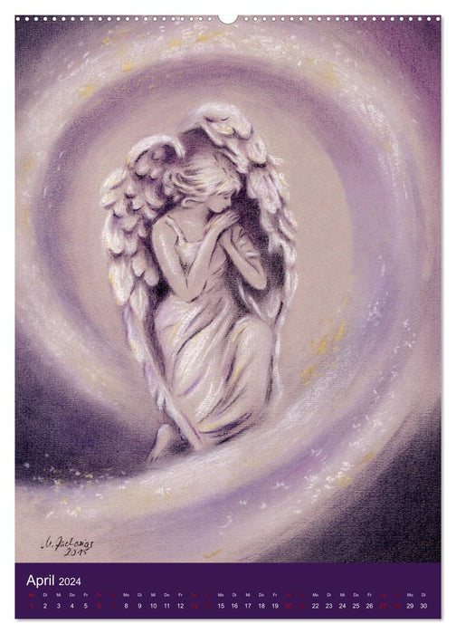 Mes plus belles photos d'anges - Marita Zacharias (Calendrier mural CALVENDO 2024) 