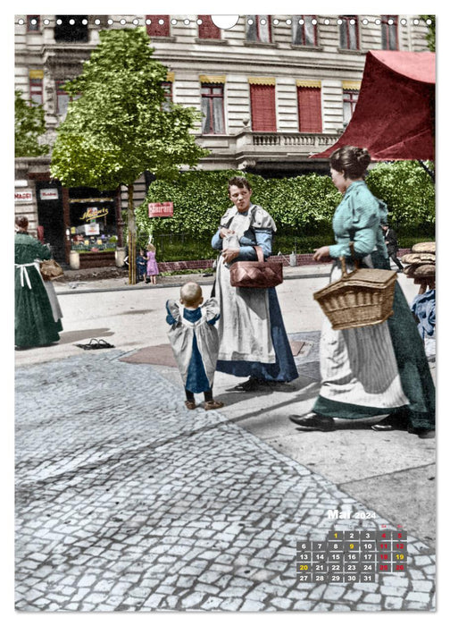 Alt Berlin nach Heinrich Zille in Farbe (CALVENDO Wandkalender 2024)