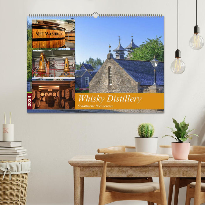 Whisky Distillery - Schottische Brennereien (CALVENDO Wandkalender 2024)