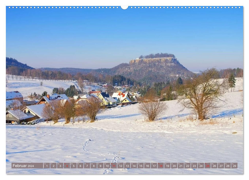 Die Schönheit der Sächsischen Schweiz (CALVENDO Wandkalender 2024)
