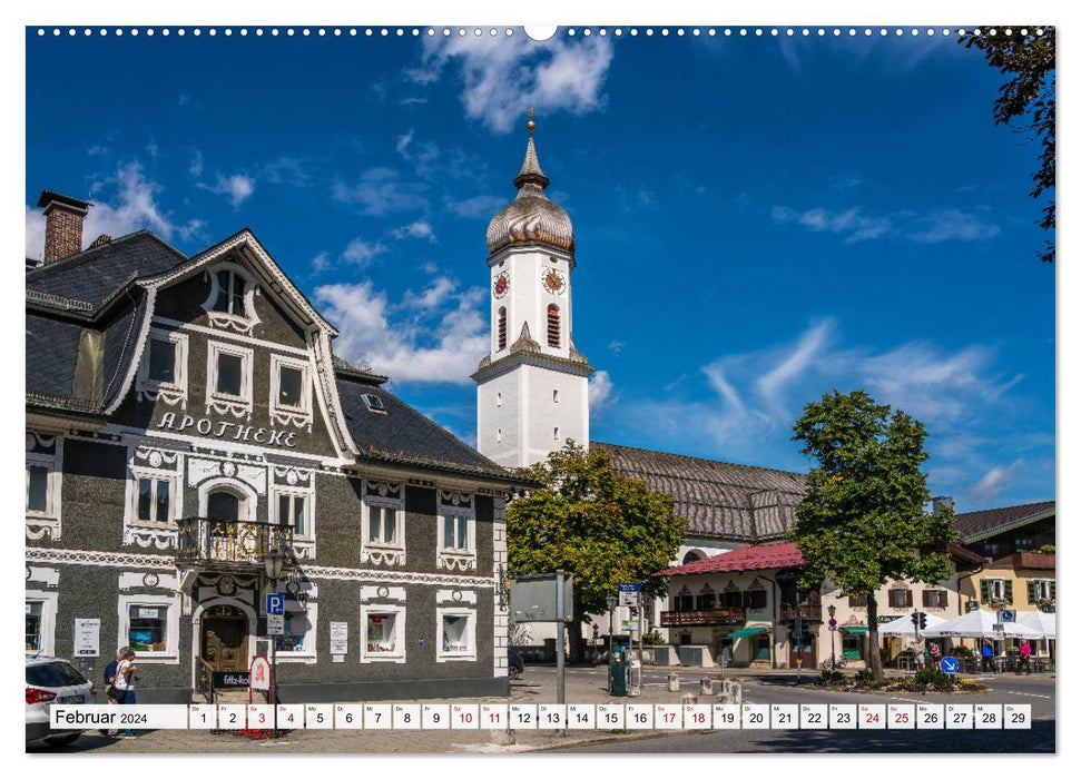 Ein Sommer rund um Garmisch-Partenkirchen (CALVENDO Wandkalender 2024)