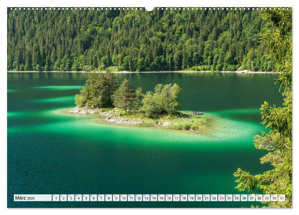 Ein Sommer rund um Garmisch-Partenkirchen (CALVENDO Wandkalender 2024)