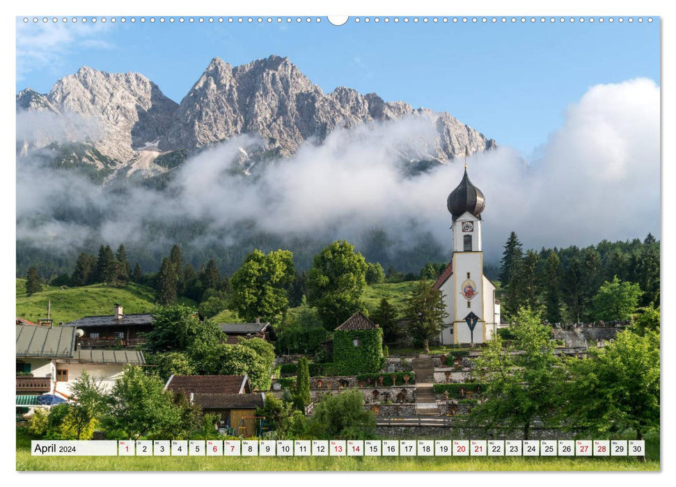 Ein Sommer rund um Garmisch-Partenkirchen (CALVENDO Wandkalender 2024)