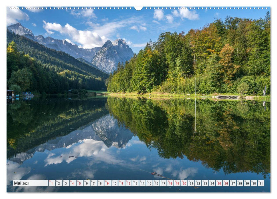 Ein Sommer rund um Garmisch-Partenkirchen (CALVENDO Wandkalender 2024)