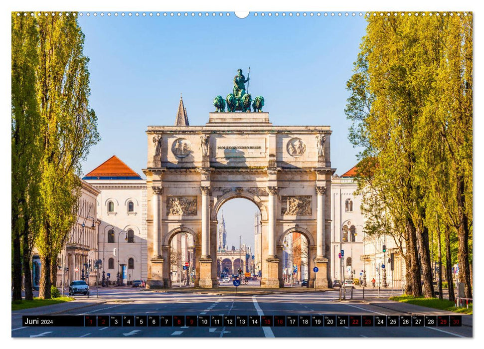 MÜNCHEN Impressionen einer Weltstadt (CALVENDO Wandkalender 2024)