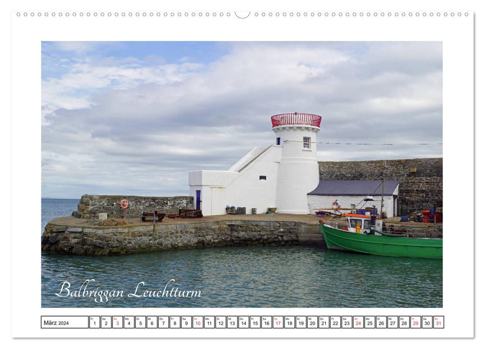 Irish lighthouses - beacons along Ireland's wild coast (CALVENDO Premium Wall Calendar 2024) 