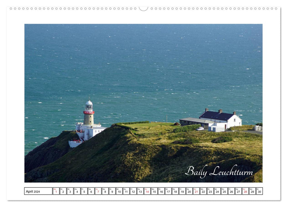 Irische Leuchttürme - Leuchtfeuer entlang Irlands wilder Küste (CALVENDO Premium Wandkalender 2024)