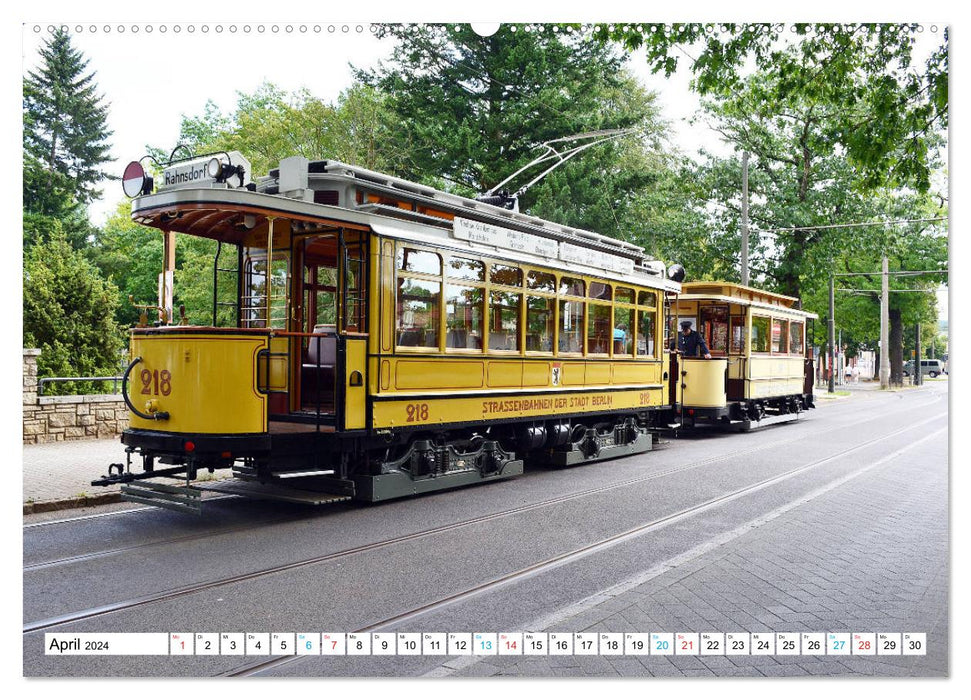 Tram historique (Calendrier mural CALVENDO Premium 2024) 