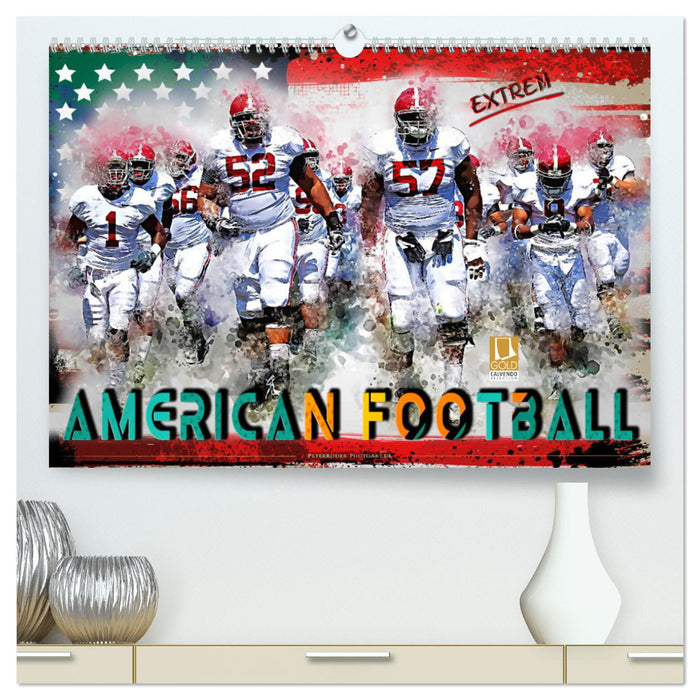 Football américain extrême (Calvendo Premium Wall Calendar 2024) 