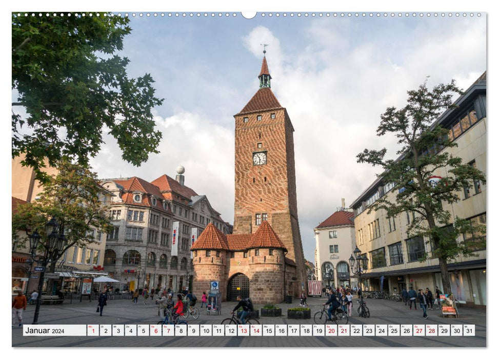 Wonderful Nuremberg (CALVENDO Premium Wall Calendar 2024) 