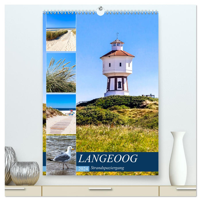 LANGEOOG Beach Walk (CALVENDO Premium Wall Calendar 2024) 