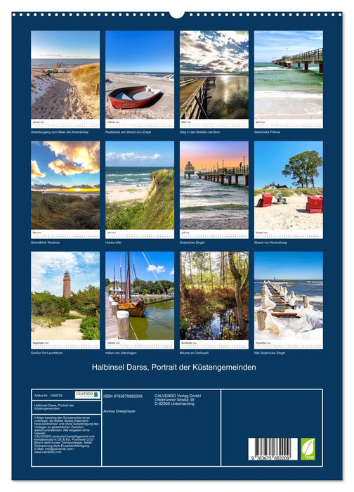 Halbinsel Darss, Portrait der Küstengemeinden (CALVENDO Premium Wandkalender 2024)