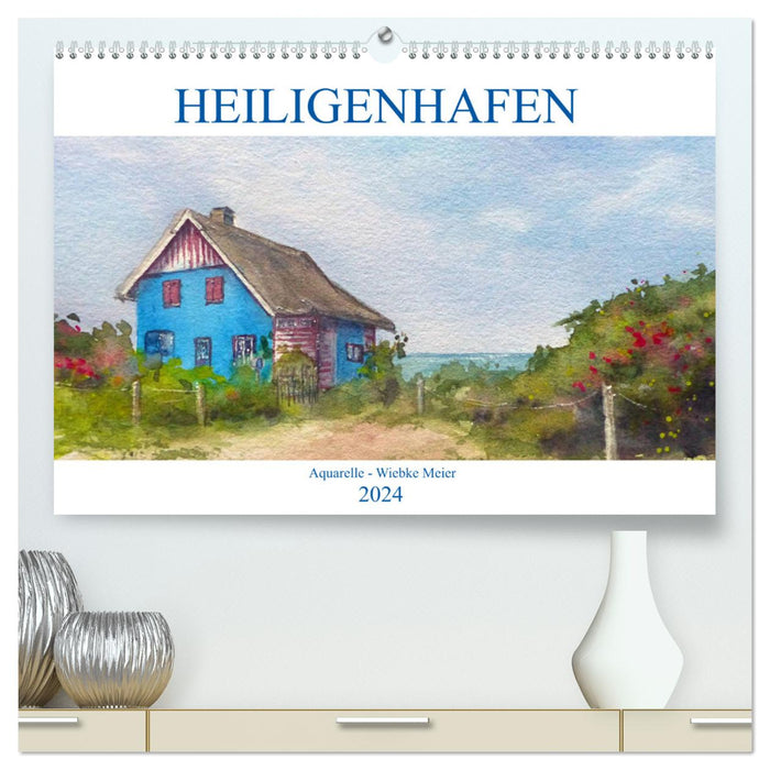 Heiligenhafen in Aquarell (CALVENDO Premium Wandkalender 2024)
