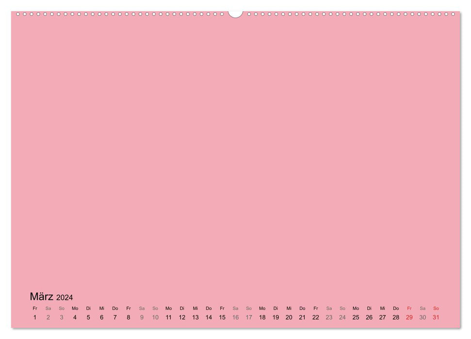 DIY Bastel-Kalender -Warme Pastell Farben- Zum Selbstgestalten (CALVENDO Wandkalender 2024)