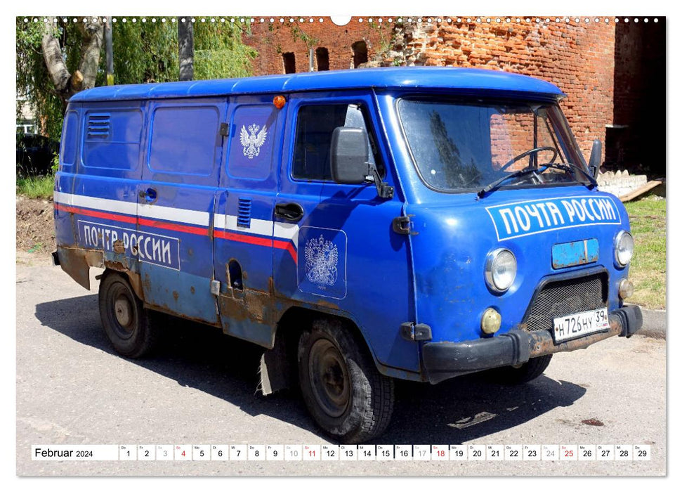 Car legend UAZ-452 - Russia's loaf of bread on wheels (CALVENDO wall calendar 2024)