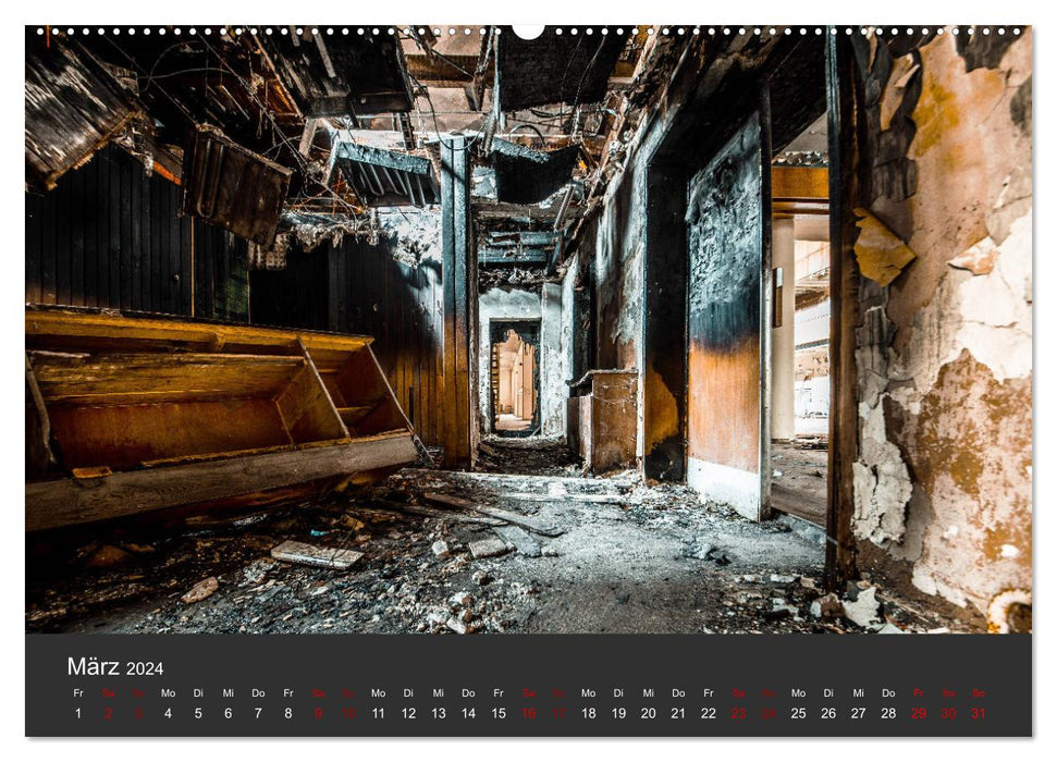 Verlassene Orte - Ein Lost Places Kalender (CALVENDO Wandkalender 2024)