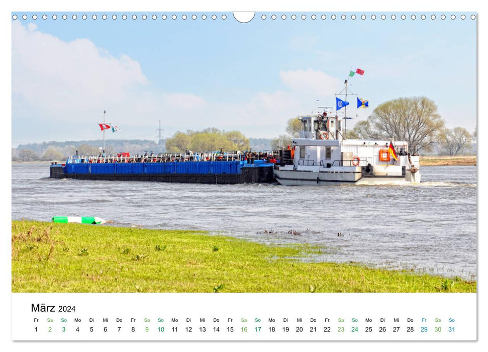 Entlang der schönen Elbe - Jerichow, Tangermünde und Havelberg (CALVENDO Wandkalender 2024)