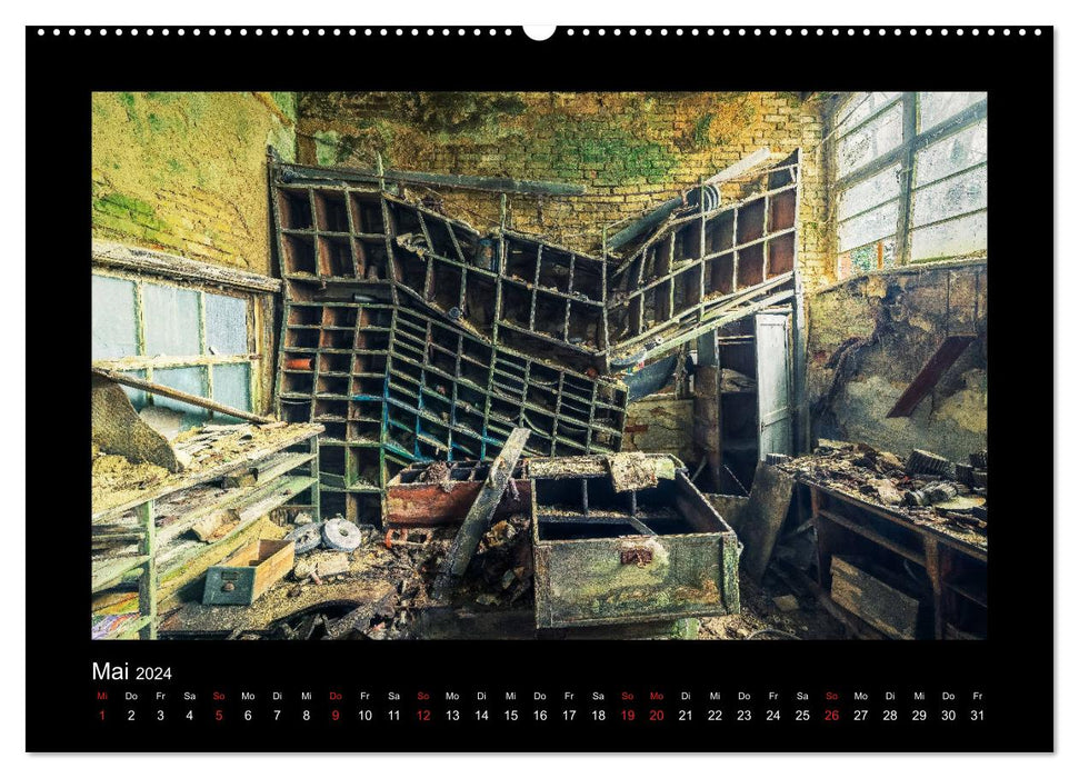 Die Schönheit des Verfalls - Lost Places (CALVENDO Wandkalender 2024)