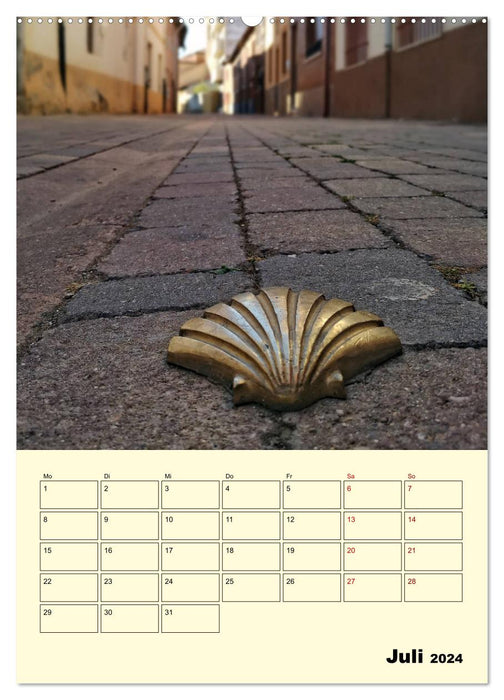 Buen Camino - Mein Jakobsweg - Camino Francés (CALVENDO Premium Wandkalender 2024)