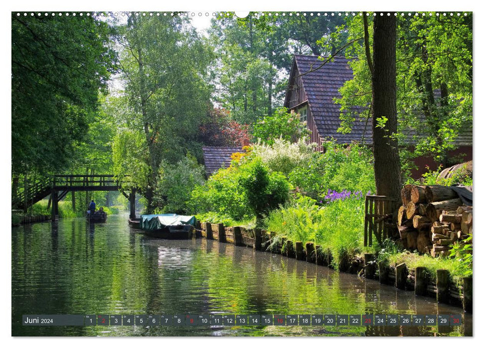 Spreewald - Picturesque cultural landscape in Brandenburg (CALVENDO Premium Wall Calendar 2024) 