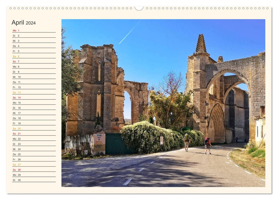 Buen Camino - Pilgrimage on the Way of St. James - Camino Francés (CALVENDO Premium Wall Calendar 2024) 