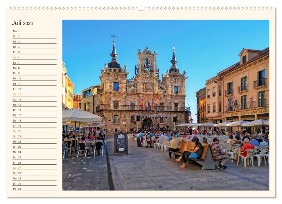 Buen Camino - Pilgrimage on the Way of St. James - Camino Francés (CALVENDO Premium Wall Calendar 2024) 