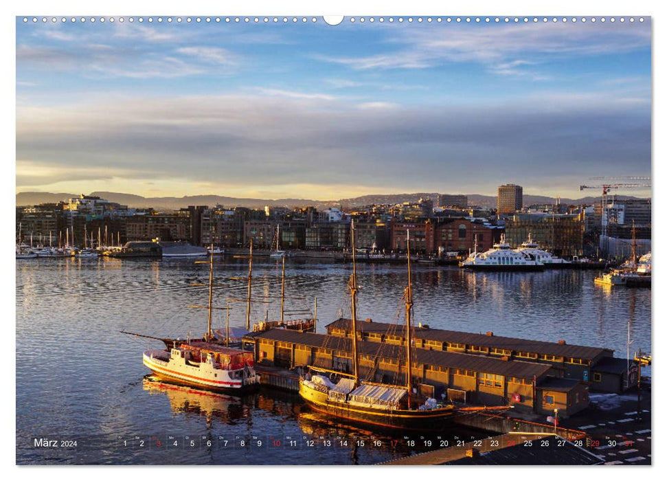 Oslo - Norwegen (CALVENDO Premium Wandkalender 2024)