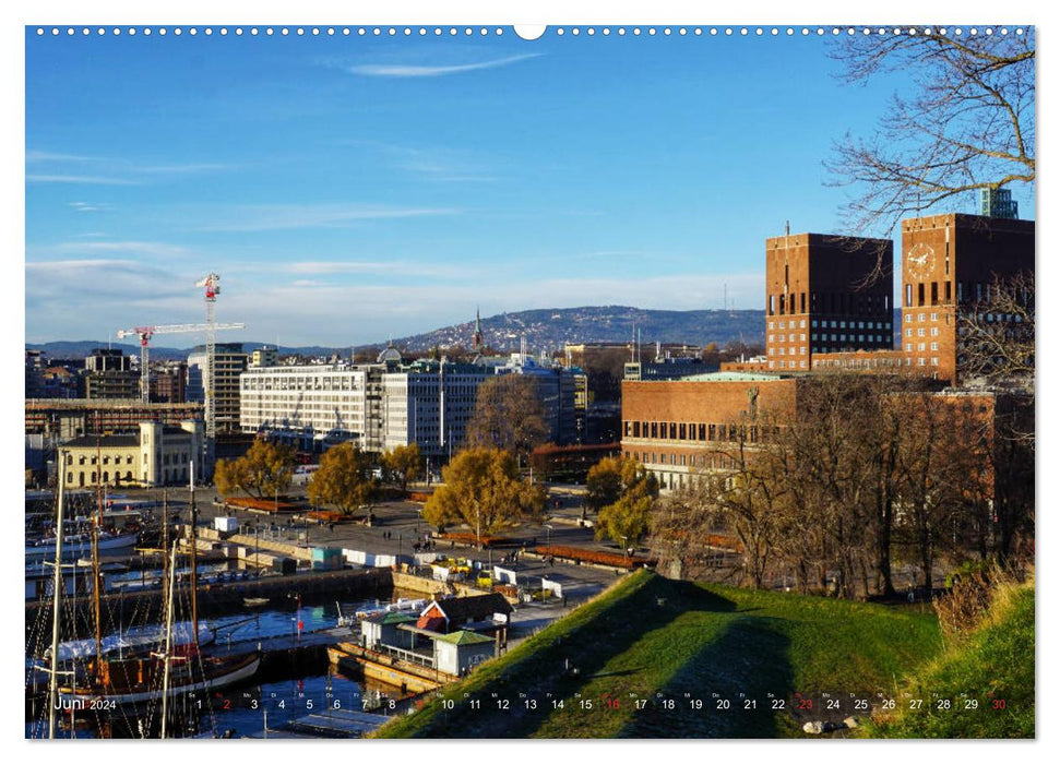Oslo - Norwegen (CALVENDO Premium Wandkalender 2024)