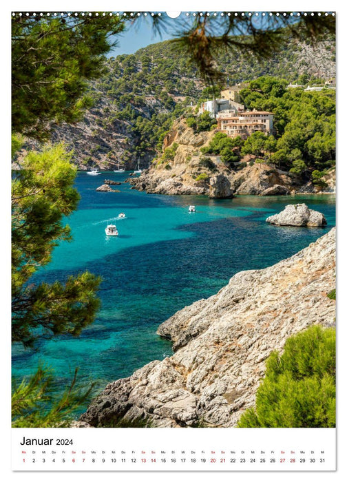 Mallorca - Island of Happiness (CALVENDO Premium Wall Calendar 2024) 