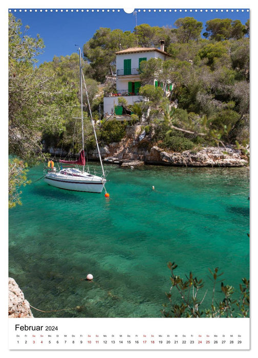 Mallorca - Island of Happiness (CALVENDO Premium Wall Calendar 2024) 