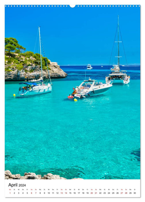 Mallorca - Island of Happiness (CALVENDO Premium Wall Calendar 2024) 