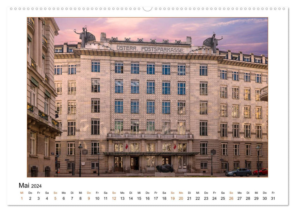 Otto Wagners Wien (CALVENDO Premium Wandkalender 2024)