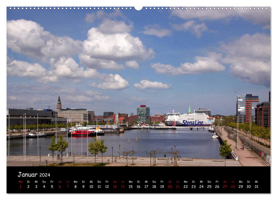 Kiel - Stadt an der Förde (CALVENDO Premium Wandkalender 2024)