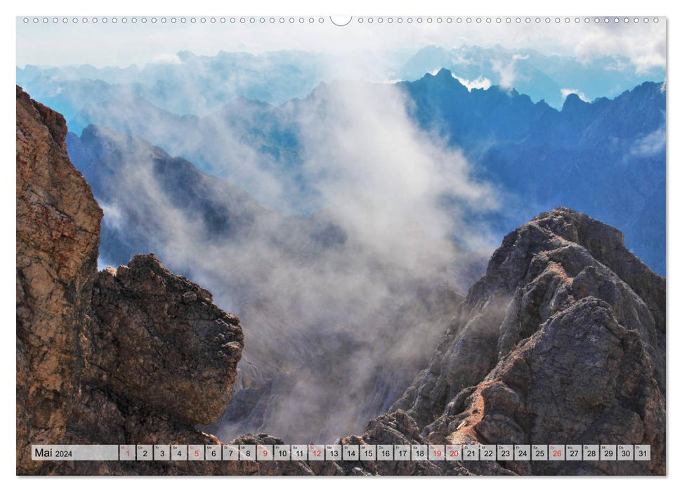 Zugspitze - Der höchste Berg Deutschlands (CALVENDO Premium Wandkalender 2024)