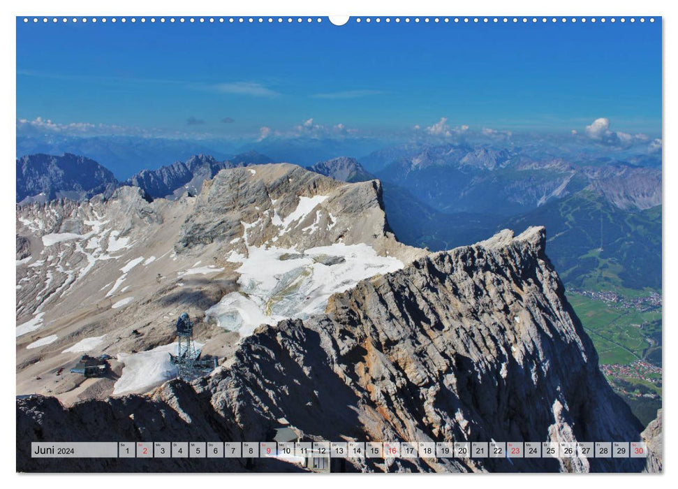 Zugspitze - Der höchste Berg Deutschlands (CALVENDO Premium Wandkalender 2024)