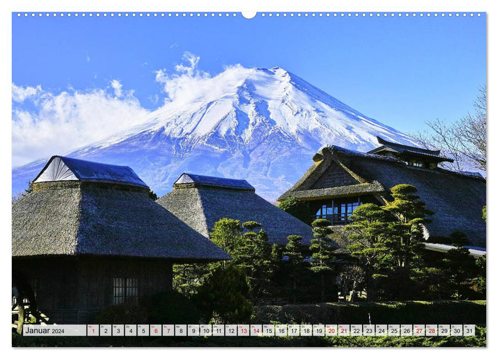 Exotische Bilderreise durch Japan (CALVENDO Premium Wandkalender 2024)