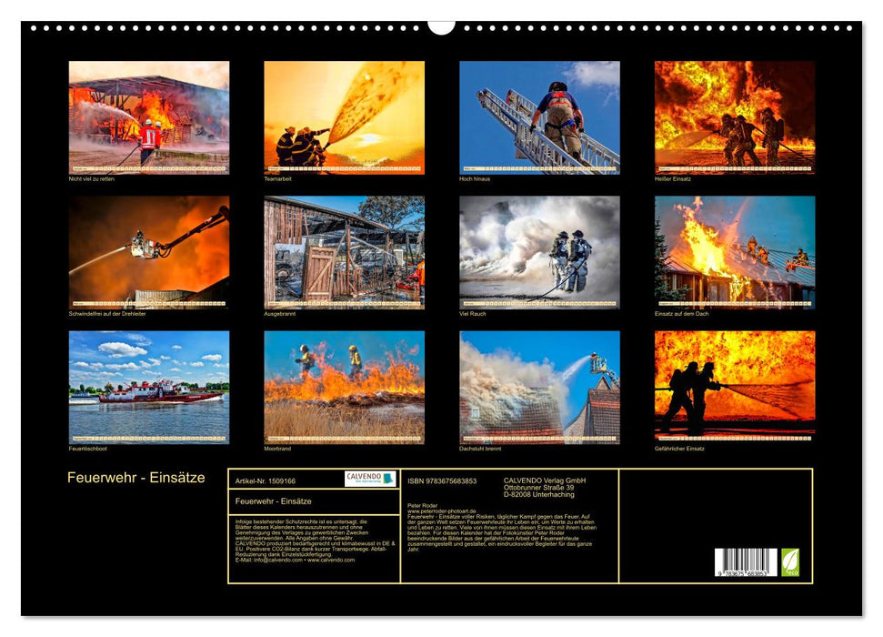 Fire brigade - operations (CALVENDO wall calendar 2024) 