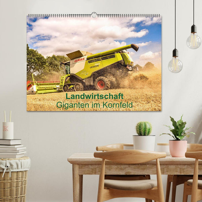 Landwirtschaft - Giganten im Kornfeld (CALVENDO Wandkalender 2024)