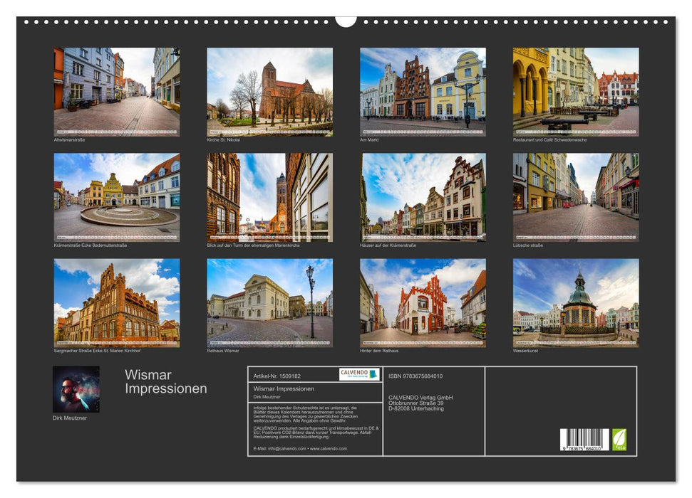 Wismar impressions (CALVENDO wall calendar 2024) 