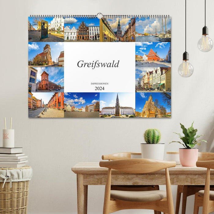 Greifswald Impressionen (CALVENDO Wandkalender 2024)