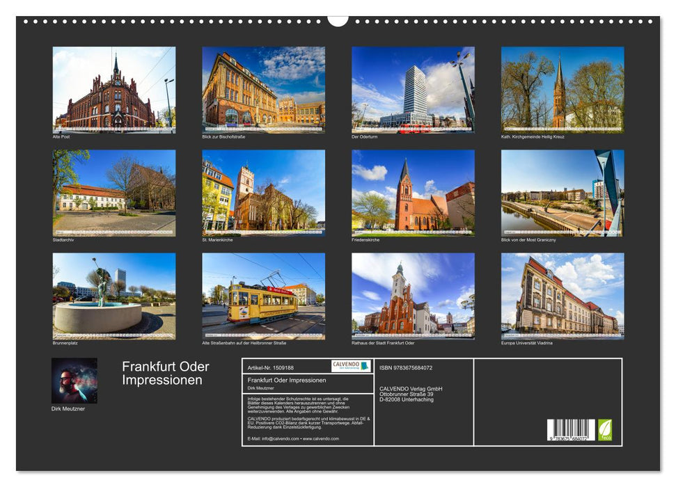 Frankfurt Oder Impressionen (CALVENDO Wandkalender 2024)