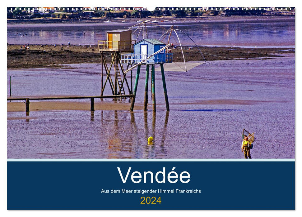 Vendée Aus dem Meer steigender Himmel Frankreichs (CALVENDO Wandkalender 2024)
