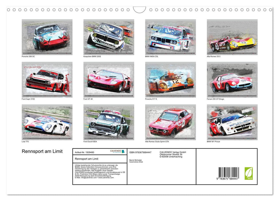 Racing at the limit (CALVENDO wall calendar 2024) 